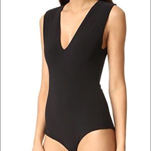 Alice and Olivia MARLEY V-NECK SLEEVELESS BODYSUIT